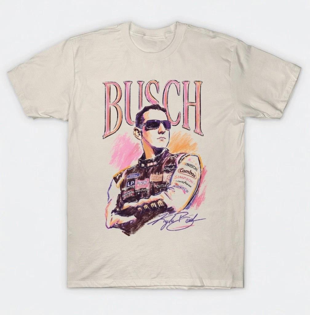 Kyle Busch #8 Nascar Racing T-Shirt Vintage Style Graphic Mens Tee XXXL