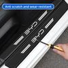 Carbon Fiber Car Door Sill Sticker Auto Door Threshold Strip For BYD Atto3 Han Song plus Seagyll V2l Dolphin F3 E6 G3 I3 Ea1 Dmi