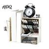 Vertical Homework Station Organizer Pen with Retractable Bookends And Pegboard Multi-Functional Angled Makeup Portable Craft Studio Storage