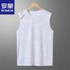 ROMON Men's Ice Silk Sleeveless T-Shirt