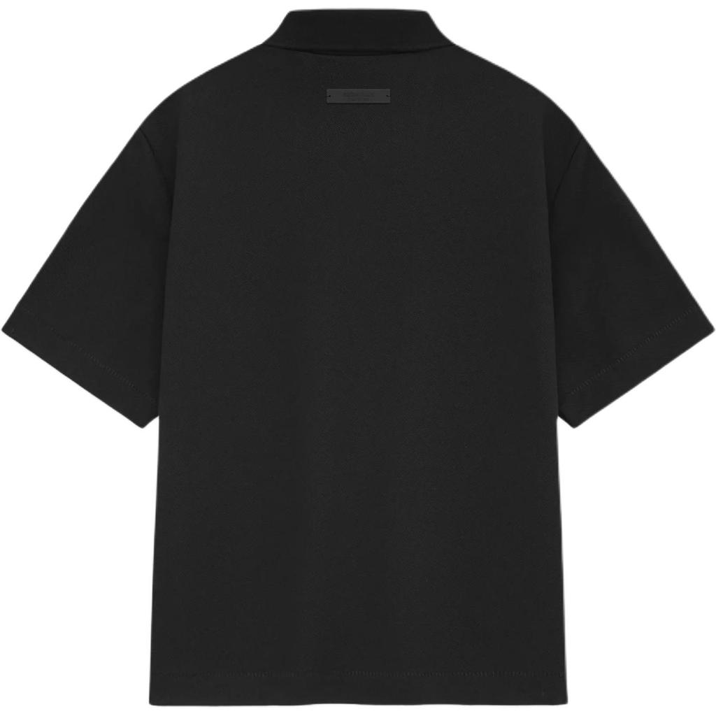 Fear of God Essentials Pique Polo Black Men Tops 125BT244330F