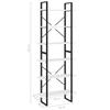 Floor standing Shelf Tall White 80 x 30 x 210 cm Solid Pine Wood