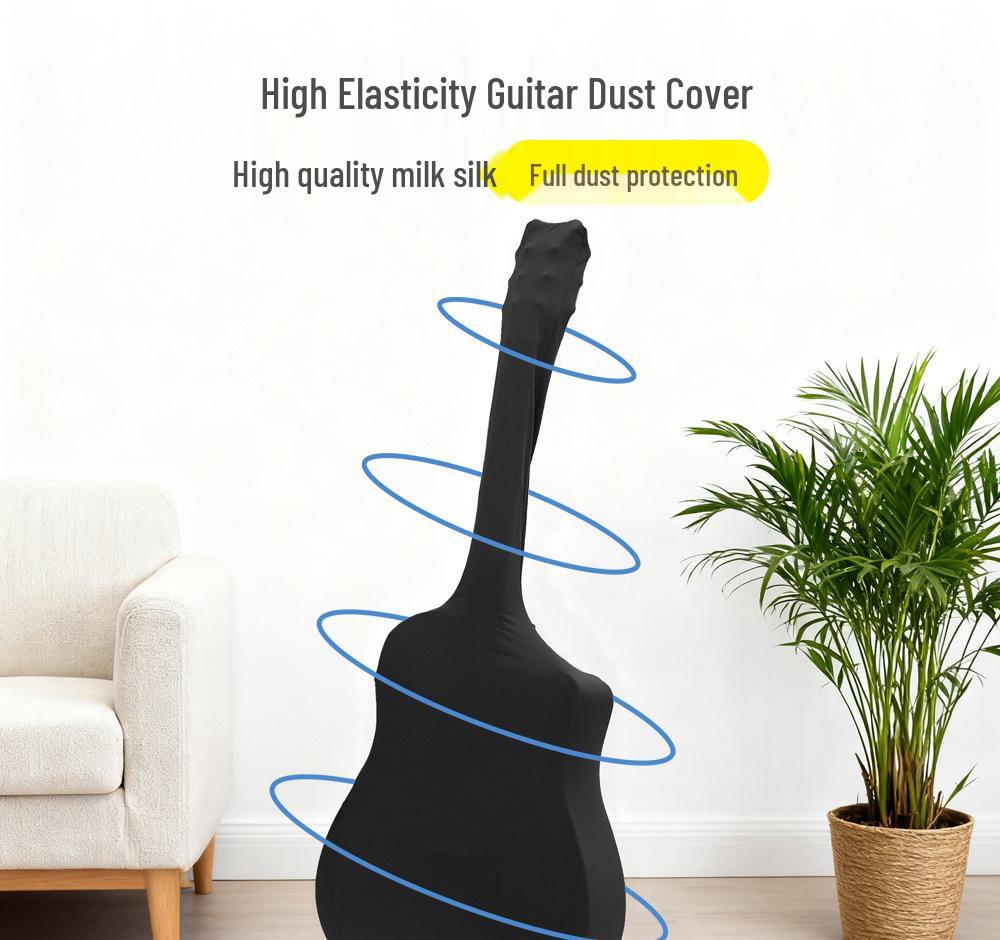Guitar Dust Protection Elastic Cover for Acoustic, Electric, and Classical Guitars