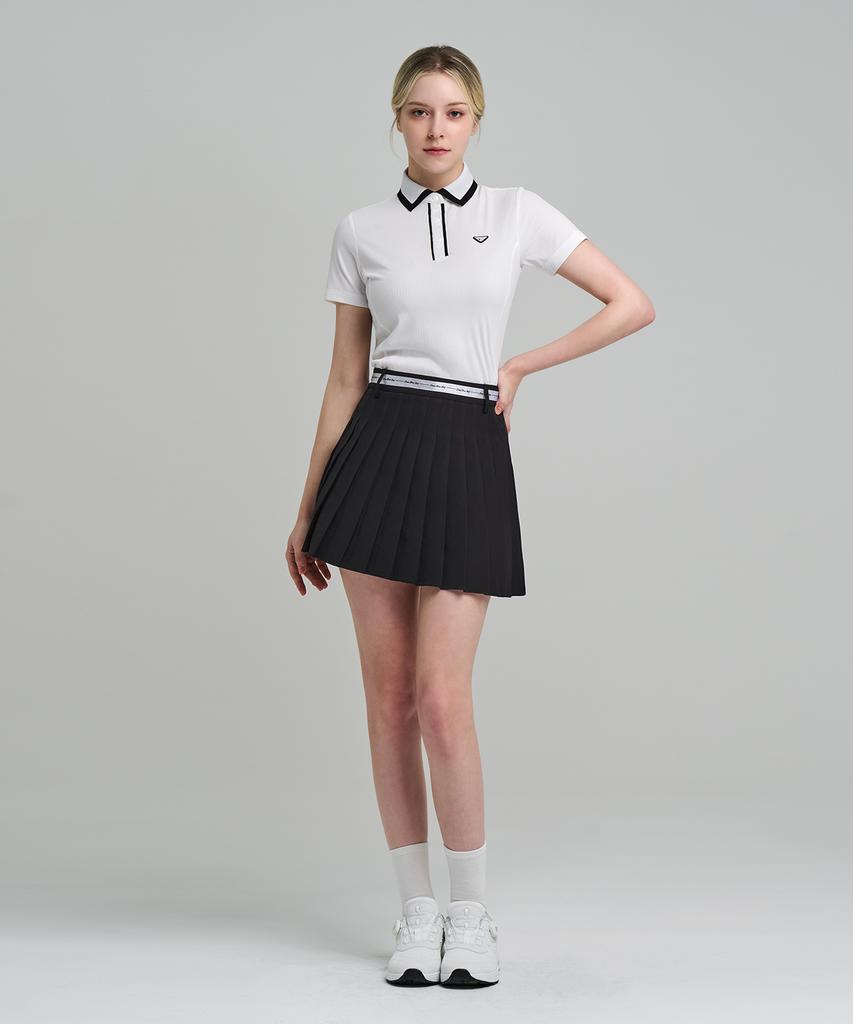 Down Blow Women'S Golfwear Lettering Pleated Culotte Skirt Dbc 1918W