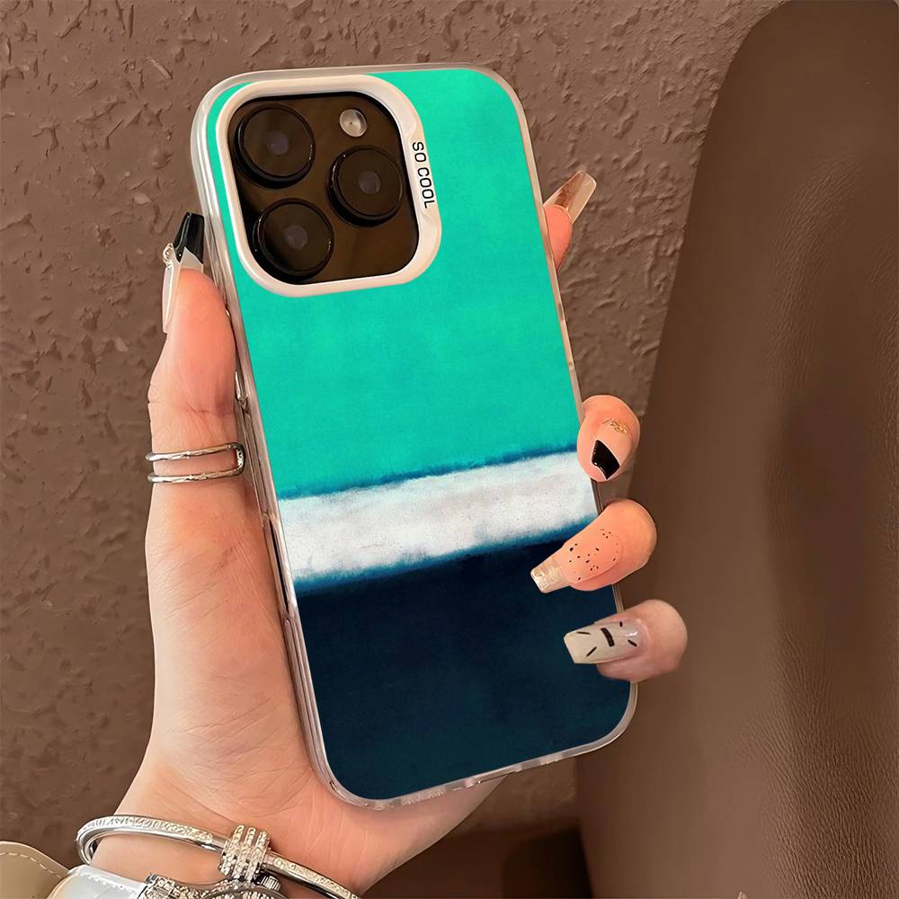 

Абстрактное искусство M-Mark R-Rothko Чехлы для телефона Для IPhone 17 16 15 14 13 12 11 Plus Pro Max Pro Цветной Матовый Чехол iPhone 17 Pro