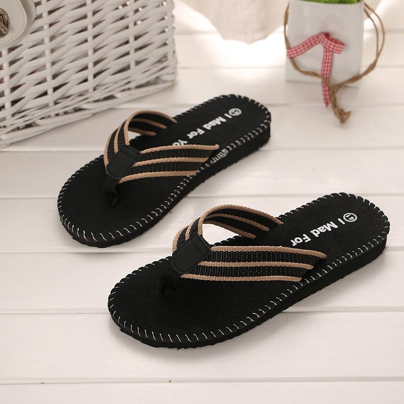 Erkekler Yaz Flip Flop plaj sandaletleri Kaymaz Kapalı Açık Rahat Düz Ayakkabı Erkekler Için Yüksek Kaliteli Ev Terlik