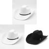 Vintage Cowboy Hat With Wide Brim For Summer Sun Protection And Breathability