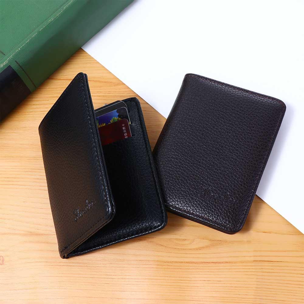 Bag PU Leather Credit Card Bag Multi-slot ID Card Cover Business Card Holder Coin Purse Men Wallet