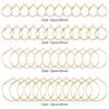 96 Pcs Hoop Earrings Finding Hypoallergenic Alloy Round Earring Hoops for Jewelry Making Earring DIY Craft Easy to Use