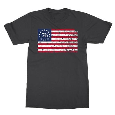 American Betsy Rose Flag United States of America 1776 Men's T-Shirt