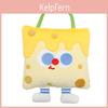 Cartoon Hamburger Embroidered Pillow Blanket With Plush Cover For Kids And Car Travel Comfort
