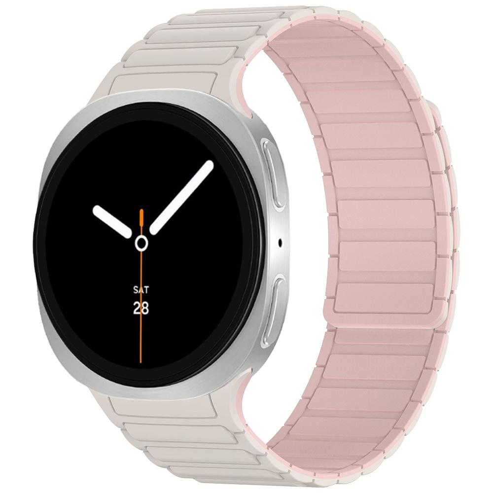 Lückenloses Armband für Samsung Galaxy Watch 8 Classic 46mm/Watch8 44mm 40mm Magnetisches Silikon-Armband