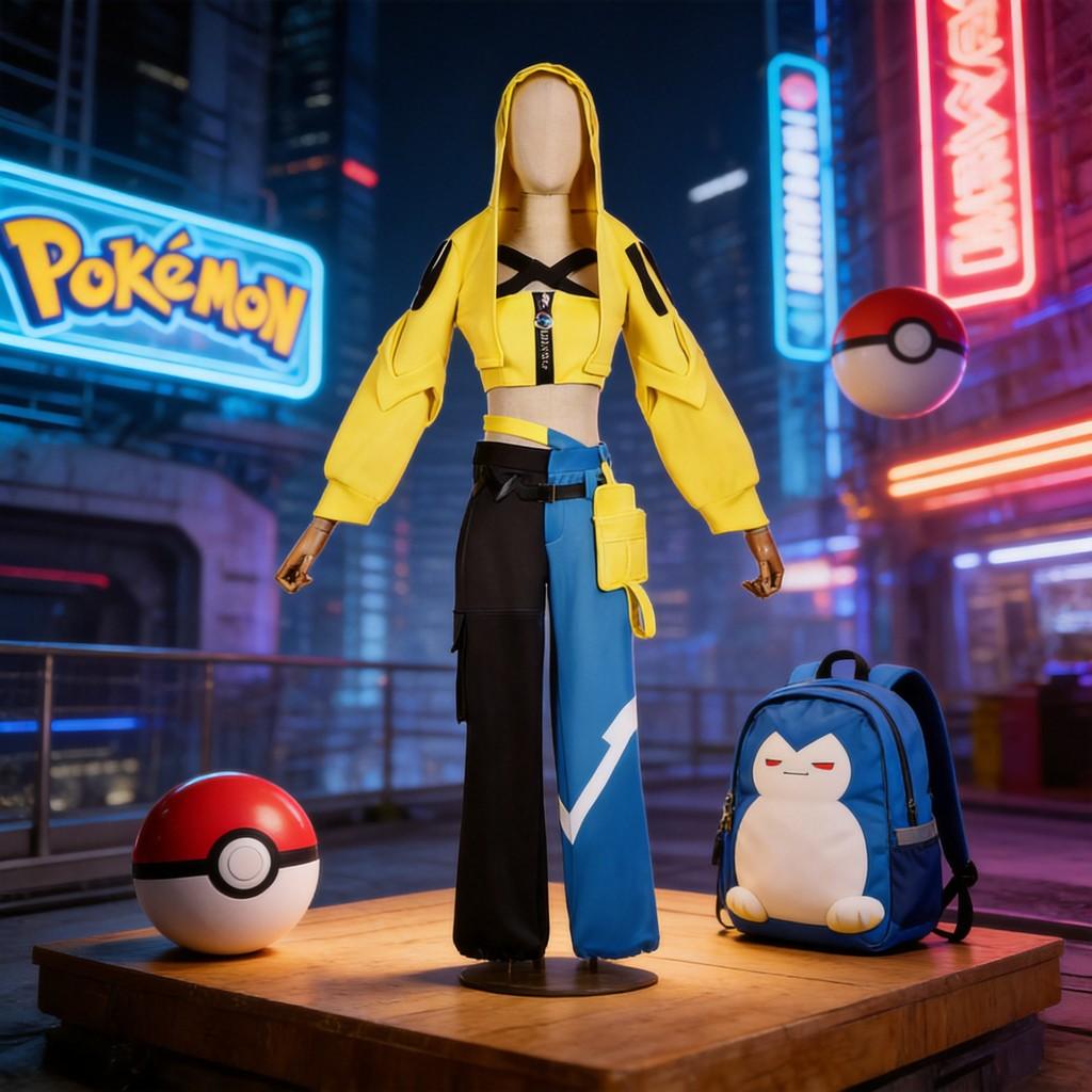 Pokemon Legends Z A Canari Cosplay Costume For Women With Spandex Material For Anime And Game Role Play