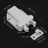 10pcs Durable and Strong White Cute Beetle Shape Cabinet Door Rebounder