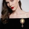Vintage Style Cameo Brooches Crystal Rhinestones Queen's Cameo Brooch  Clothing Decoration