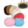 New PU Leather Oval Bag Bottom With 36 Holes 14.5cm*11cm Bag Accessories DIY Material Handmade Bottom Women's