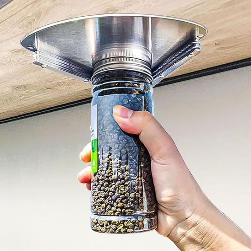 Stainless Steel Jar Openers Single Handed Can Lid Opener Compact Structure Kitchen Gadgets For Weak Hands Chefs Seniors The