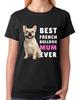 Mamma Bulldog Francese Migliore di Sempre Maglietta da Donna Regalo Cane Amante Animali Maglietta Mamma