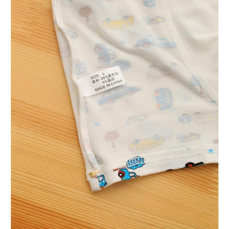 5pc Boys Modal Boxer Kids Underwear Boxers Cartton Soft Modal Baby Underpants