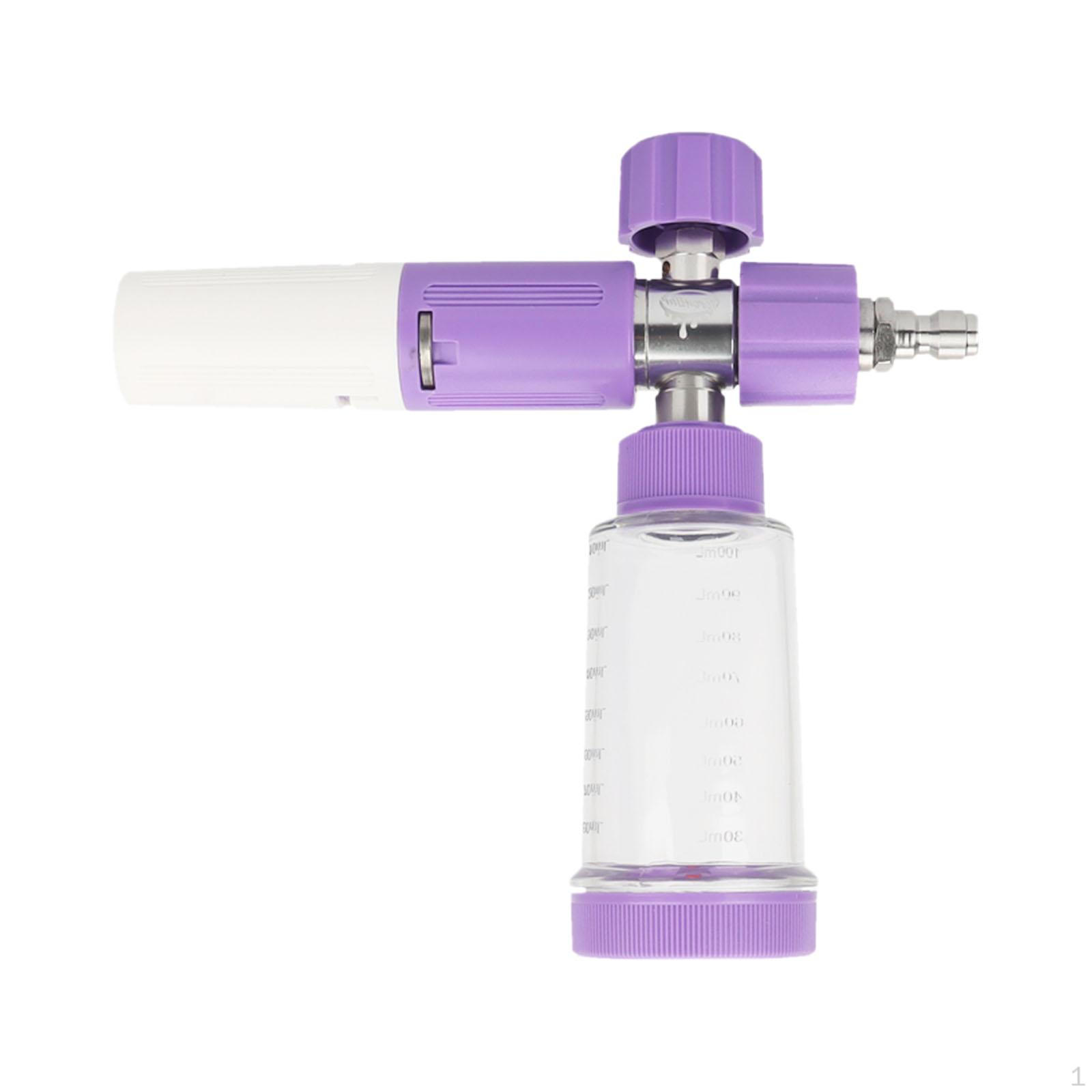 

Пеногенератор с быстроразъемным соединением 1/4 дюйма для эффективной очистки фиолетовый