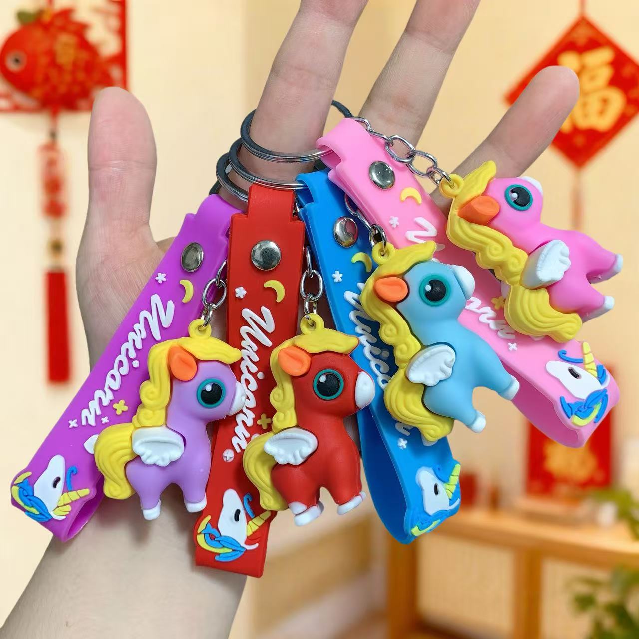 

Doll Keychain 2026 Pony New Year s Zodiac Pendant Small Gift Car Bag Pendant 5.7*4.3