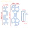 4-Piece Set Of Mini Flat Hexagonal Wrenches – Bicycle Maintenance And Repair Tool Kit For Home Or On-the-Go Use