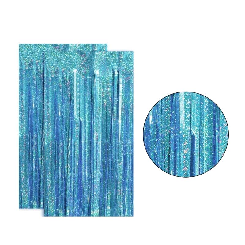 Metallic Tinsel Curtain for Birthday Wedding Use Holiday Celebration Decoration Hanging Streamers Party Backdrop