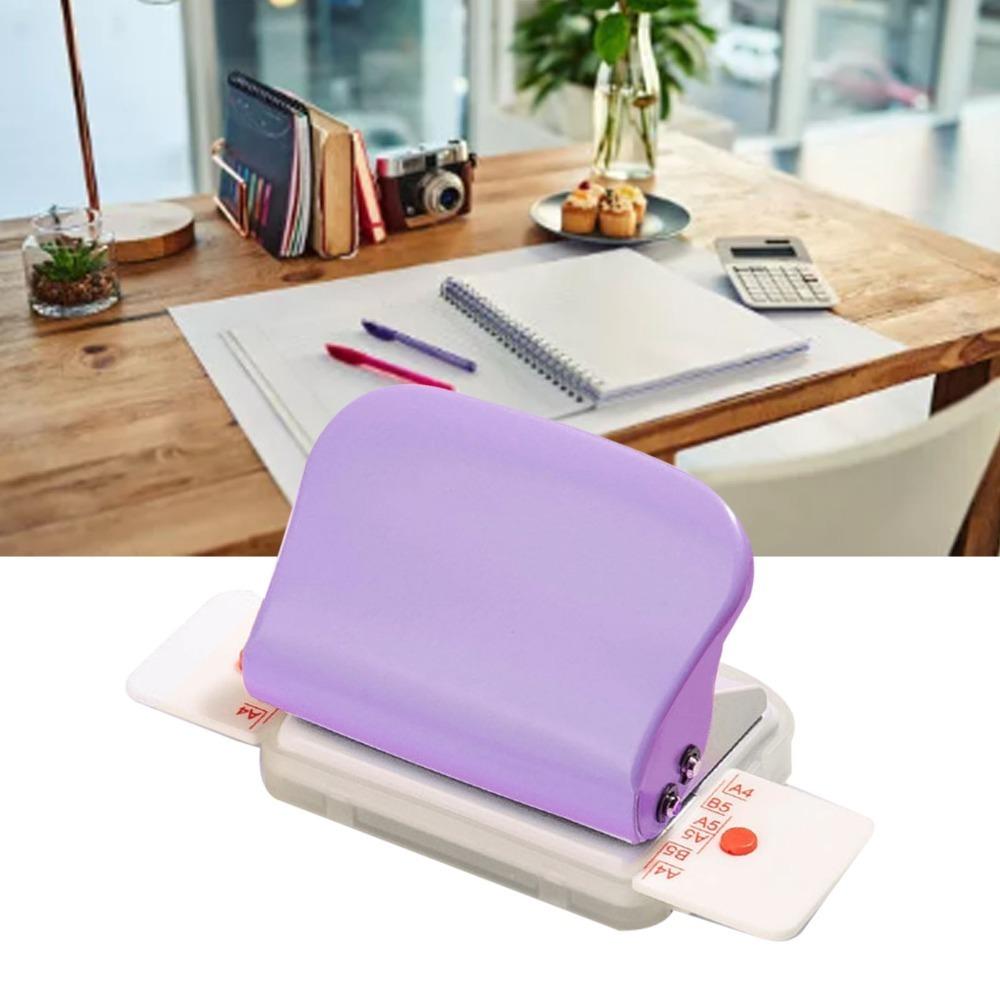 Portable Mini Hole Puncher Light Weight Hole Punch Machine Loose Leaf Punch DIY Craft Project
