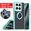 Armor Holder Funda for Xiaomi 14T Pro Case Translucent Frosted Ring Stand Protection Back Cover for Xiaomi 14T Shockproof Capa