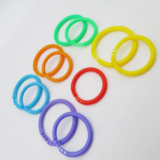 In-Stock 20MM Colored Creative Open Jump Ring - Multifunctional Card and Flashcard Binding Ring