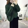 Autumn/Winter Korean Loose High Neck Pullover Sweater for Female studentsShort Thick Woolen Jacket with Increased Thickness