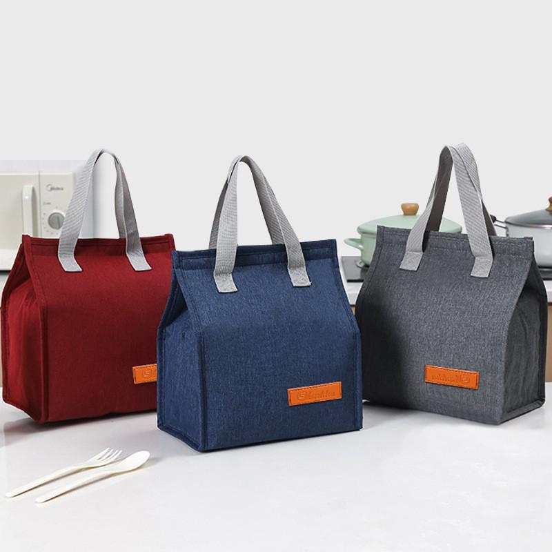 Portable Insulated Lunch Bag - Hand-held, Waterproof Aluminum Foil for Office, Commute, Students, or Kids