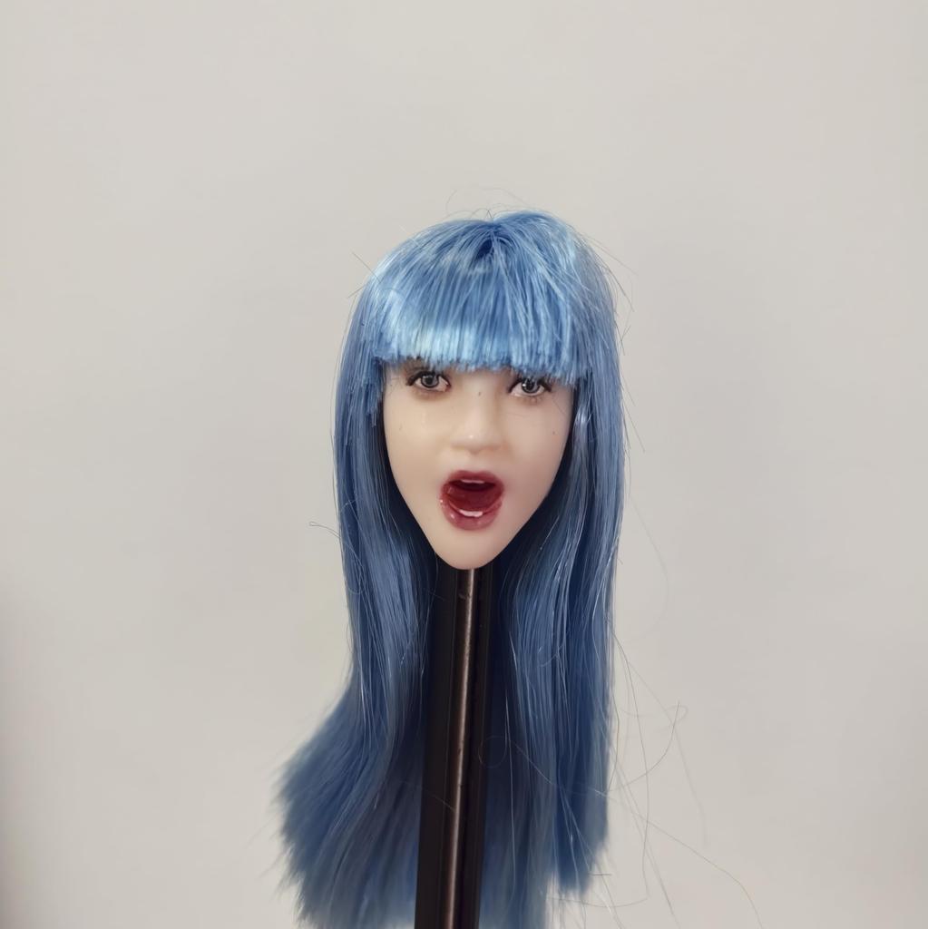 Hračky Koníčky Měřítko Akční figurka Hlava pro TBLeague a Jiné Perlově bílá Otevřená ústa Dlouhá Krása a Oblečení Ne & [TOYBARJAPAN] 1/6 Figurky,