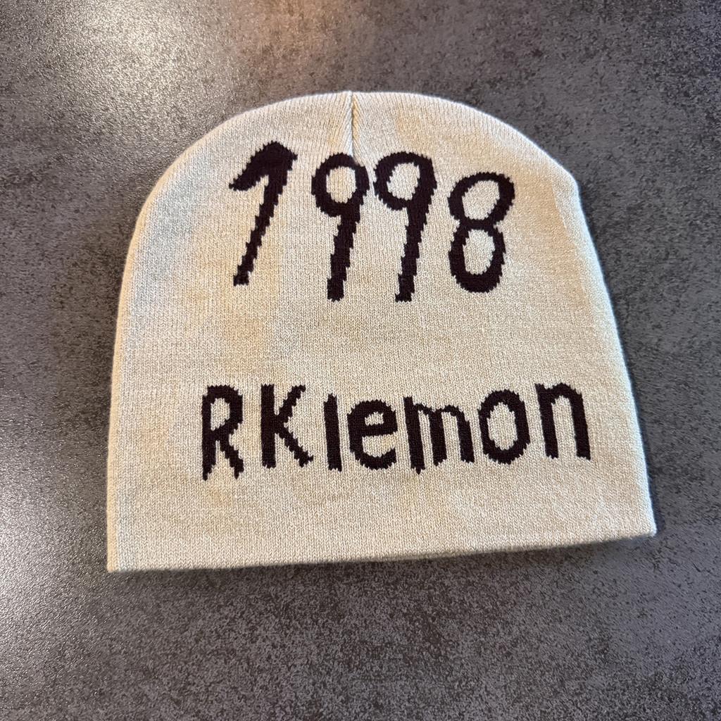 1998 Rkiemo Letter Knit Cap For Fall Casual And Streetwear Looks Hat Gift