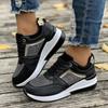 Stor størrelse sport dame fritid vår og sommer ny tykksålet skråhæl casual sko snøring rhinestone sport trendy sko