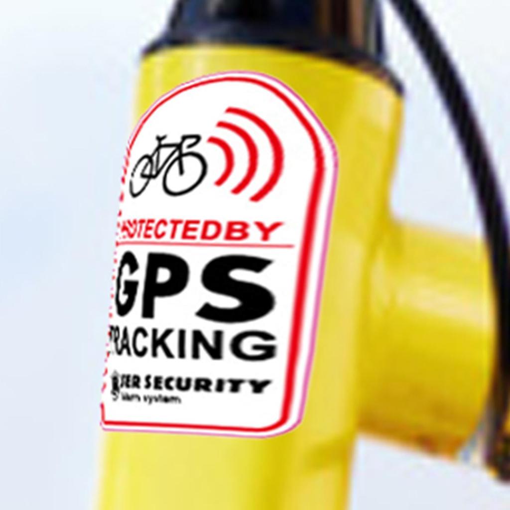 Car Sticker Warning, Bicycle Anti-Theft Sticker | Vista Drive Recorder