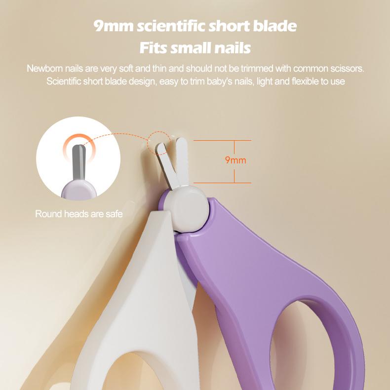 Baby Nail Kit 4 In1 Newborn Safety Nail Clippers Tweezer Kids Manicure Pedicure Set With Case Portable Baby Care Utensils