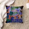 F-Florida G-Gator Cushion Cover Car Throw Pillow Case For Sofa Car Christmas Gift 40X40Cm 45X45Cm