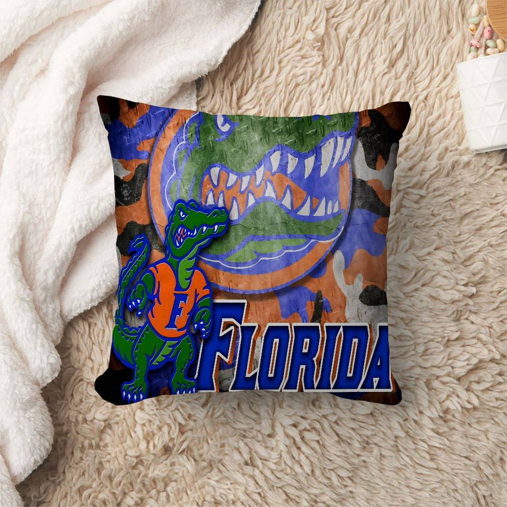 F-Florida G-Gator Cushion Cover Car Throw Pillow Case For Sofa Car Christmas Gift 40X40Cm 45X45Cm