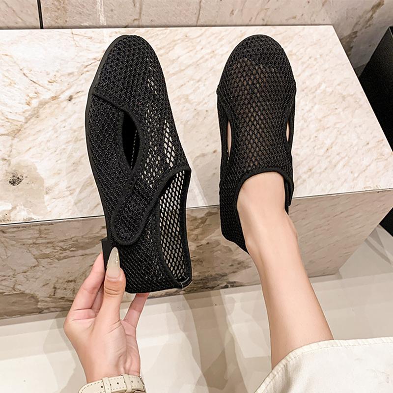 

Mesh Flats Women Loafers Shoes Casual Breathable Sport Shoes Fashion Autumn Sneakers Woman 2025 Dress Designer Mujer Zapatos 41 чёрный