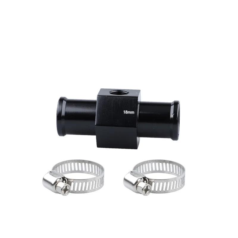 Black Water Temp Gauge Radiator Temperature Water Temp Joint Pipe Sensor Hose Adapter 18MM 20MM 22MM 24MM Interior Parts