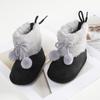 Baywell Winter Furry Snow Boots - Soft Sole First Walkers Shoes for Baby Girls 0-18 Months
