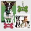 HC535 10-Color Glitter Dog Bone Metal Pet Tag Pendant