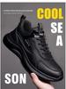 Men's Versatile Autumn/Winter Casual Sneakers - Comfortable, Dirt-Resistant Cotton Shoes
