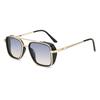 Classic Steampunk Sunglasses Women Men Ins Trending Metal Frame Gradient Lens Square Sun Glasses Male  UV400