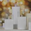 LED Simulated Swinging Glass Candle Holder for Christmas, Birthday Parties, Weddings, and Decor Atmosphere.