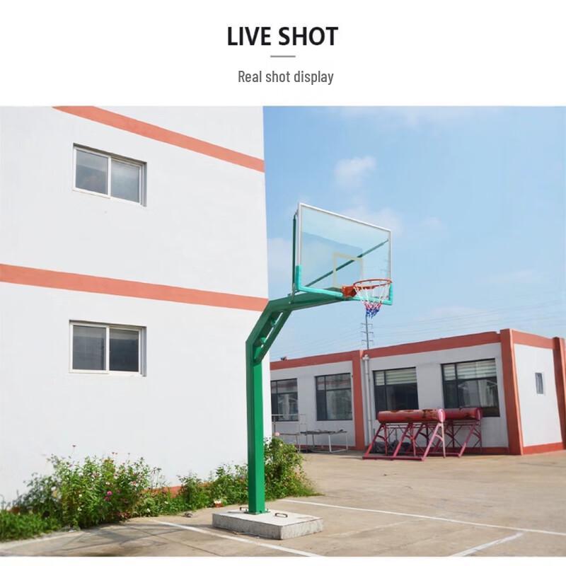 WEZHO Outdoor Ground-Mounted Basketball Hoop