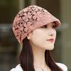 Zomer Dun Hol Haakbloem Hoed Elegante Dames Casual Pet Mode All-match Eenvoudig Buiten Straat Zoete Baseballpetten