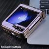 Case for Samsung Z FLIP 7 6 5 4 3 Magnetic Litchi Skin Pattern Protective Case Full Coverage Shock Proof Anti-Fingerprint Plain