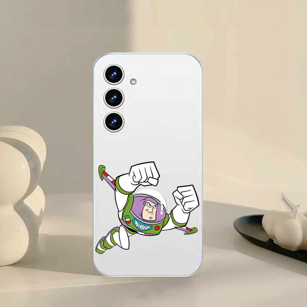 B-Buzz Lightyear Phone Case For Samsung Galaxy S21 S22 S23 S24 S25ULTRA FE Ultra Plus5G A52S Transparent Cover
